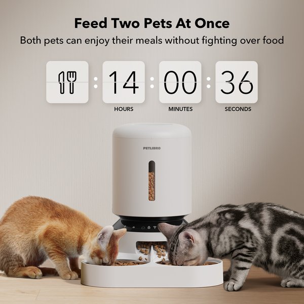 Show full view: Petlibro Granary WIFI 2.4g & 5G Automatic Two Cat & Dog Feeder slide 3 of 11