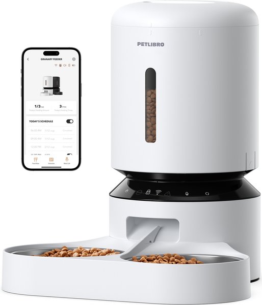 Show full view: Petlibro Granary WIFI 2.4g & 5G Automatic Two Cat & Dog Feeder slide 2 of 11