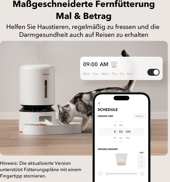 Show full view: Petlibro Granary WIFI 2.4g & 5G Automatic Two Cat & Dog Feeder slide 7 of 11