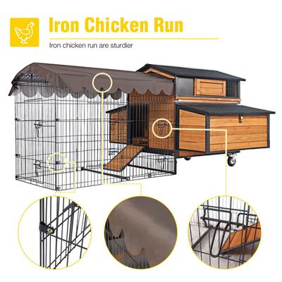 Show full view: Aivituvin AIR7019 Backyard Chicken Coop, 4 to 6 Chicken Capacity slide 4 of 8