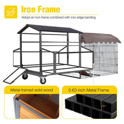 Show full view: Aivituvin AIR7019 Backyard Chicken Coop, 4 to 6 Chicken Capacity slide 2 of 8