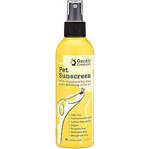 Gentle Creatures Pet Sunscreen with Aloe & Olive Oil Dog & Cat Sunscreen, 7-fl oz bottle