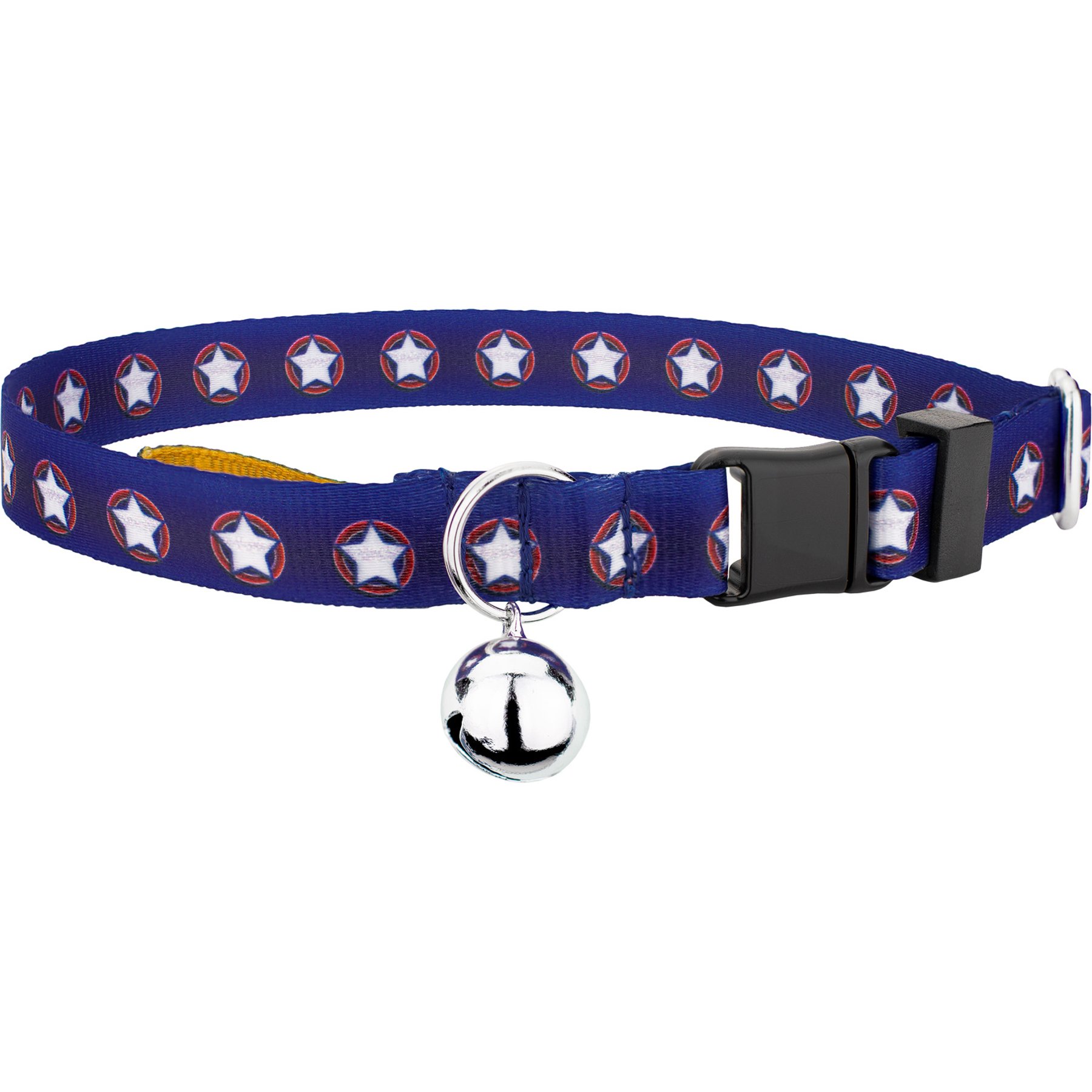 Country Brook Petz American Stars Cat Collar, 8 to 12-in neck, 1/2-in wide