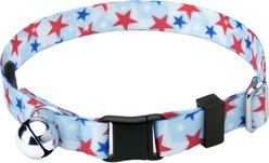 Country Brook Petz American Celebration Cat Collar, 8 to 12-in neck, 1/2-in wide