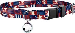 Country Brook Petz Spirit of '76 Cat Collar, 8 to 12-in neck, 1/2-in wide