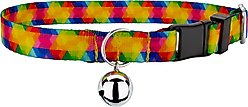 Country Brook Petz Kaleidoscope Cat Collar, 8 to 12-in neck, 1/2-in wide