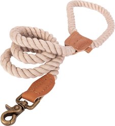 Wrangler Rope Dog Lead, Ivory, Medium/X-Large: 4-ft long, 5/8-in wide