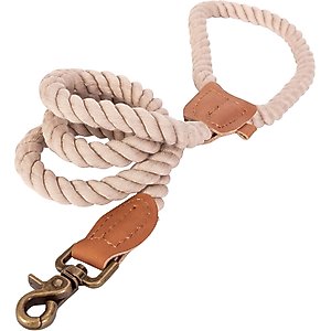 Wrangler Rope Dog Lead, Ivory, Medium/X-Large: 4-ft long, 5/8-in wide