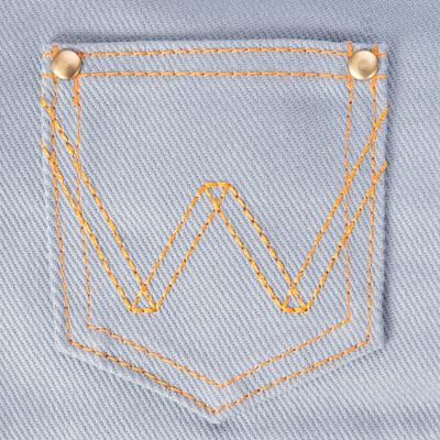 Show full view: Wrangler Denim Light Wash Vest Dog Harness, Light Blue, Medium: 16.5 to 27-in chest slide 5 of 8