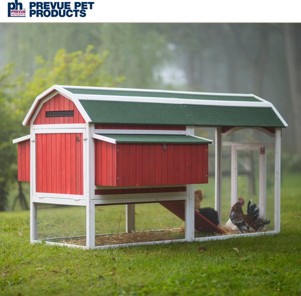 Prevue Pet Products Deluxe Double Nest Red Barn Chicken Coop