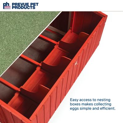 Show full view: Prevue Pet Products Deluxe Double Nest Red Barn Chicken Coop slide 5 of 9