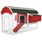 Show in main carousel: Prevue Pet Products Deluxe Double Nest Red Barn Chicken Coop slide 1 of 9