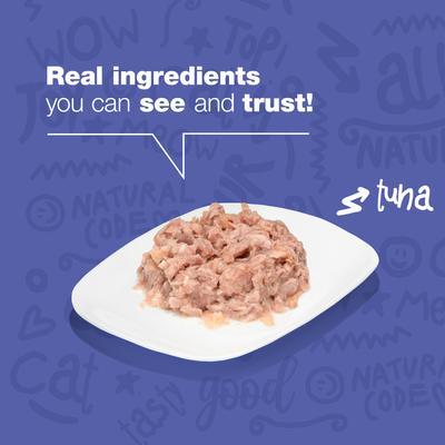 Show full view: Natural Code Tuna Slices Wet Cat Food, 3-oz can, case of 24 slide 4 of 10