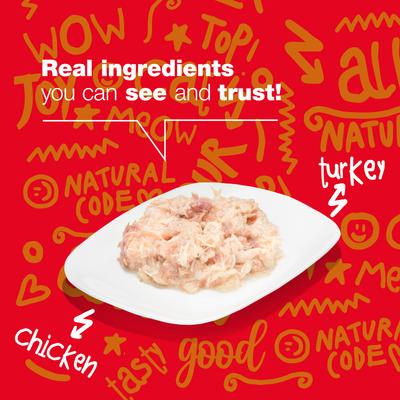 Show full view: Natural Code Chicken & Turkey Wet Cat Food, 3-oz can, case of 24 slide 4 of 10