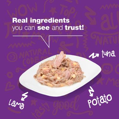 Show full view: Natural Code Tuna, Lamb & Potato Wet Cat Food, 3-oz can, case of 24 slide 4 of 10