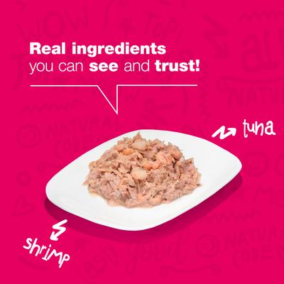 Show full view: Natural Code Tuna & Shrimp Wet Cat Food, 3-oz can, case of 24 slide 4 of 10