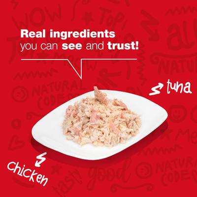 Show full view: Natural Code Chicken & Tuna Wet Cat Food, 3-oz can, case of 24 slide 4 of 10