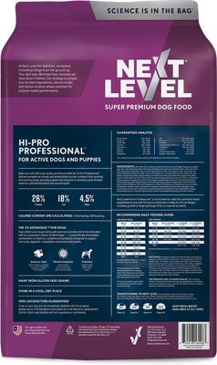 Show full view: Next Level Super Premium Pet Food Hi-Pro Professional Adult Gluten-Free Beef Dry Dog Food, 40-lb bag slide 3 of 11