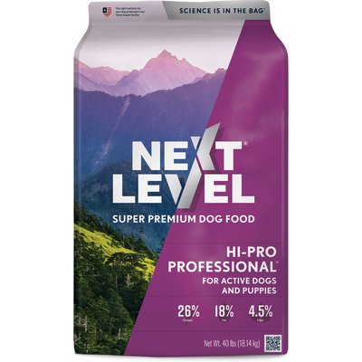 Next Level Super Premium Pet Food Next Level Super Premium Pet Food Hi-Pro Professional Adult Gluten-Free Beef Dry Dog Food, 40-lb bag