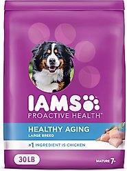 Iams Proactive Health Healthy Aging Large Breed Adult Senior with Real Chicken Dry Dog Food, 30-lb bag