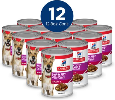 Show full view: Variety Pack - Hill's Science Diet Chicken & Barley Entree Canned Dog Food, Beef & Barley & Beef & Vegetables Flavors slide 9 of 9