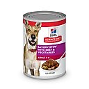 Hill's Science Diet Adult Savory Stew with Beef & Vegetables Canned Dog Food, 12.8-oz, case of 12