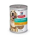 Hill's Science Diet Adult Perfect Weight Chicken & Vegetables Entree Canned Dog Food, 12.8-oz, case of 12