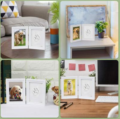 Show full view: SlowTon Dog Paw Print Photo Frame & Clay Imprint Kit slide 5 of 7