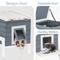 Show in main carousel: Petsfit Elevated Wooden Outdoor Cat House, Grey slide 3 of 10