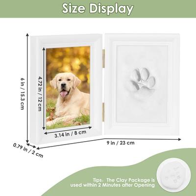 Show full view: SlowTon Dog Paw Print Photo Frame & Clay Imprint Kit slide 7 of 7