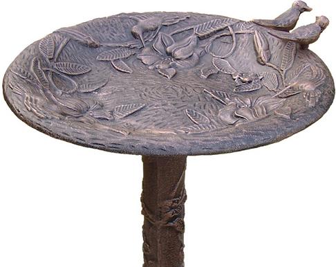 Show full view: Oakland Living Handmade Metal Hummingbird Bird Bath, Antique Bronze slide 3 of 6