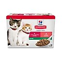 Hill's Science Diet Kitten Liver & Chicken & Savory Salmon Variety Pack Canned Cat Food, 2.9-oz can, case of 12