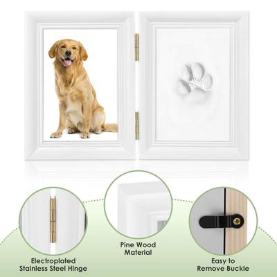Show full view: SlowTon Dog Paw Print Photo Frame & Clay Imprint Kit slide 3 of 7