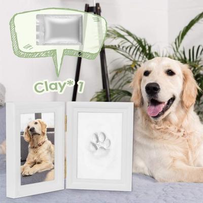 Show full view: SlowTon Dog Paw Print Photo Frame & Clay Imprint Kit slide 2 of 7