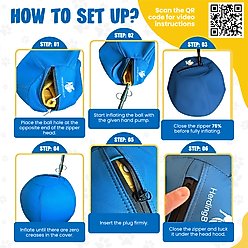 Herding Buddy Ball Dog Toy, Blue, 25-in slide 2 of 9