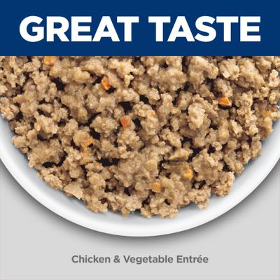 Show full view: Hill's Science Diet Adult Perfect Weight Management Chicken & Vegetables Entree Wet Dog Food, 12.8-oz can, case of 12 slide 4 of 14