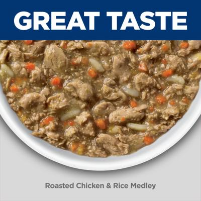 Show full view: Hill's Science Diet Senior Adult 7+ Healthy Cuisine Roasted Chicken & Rice Medley Wet Cat Food, 2.8-oz can, case of 24 slide 4 of 13