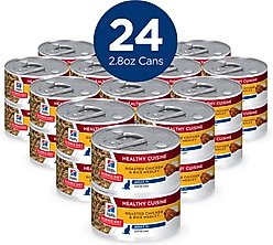 Hill's Science Diet Senior Adult 7+ Healthy Cuisine Roasted Chicken & Rice Medley Wet Cat Food, 2.8-oz can, case of 24 slide 2 of 9
