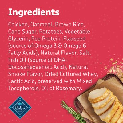 Show full view: Blue Buffalo Red White & Blue Bits Chicken Soft Moist Dog Treats, 4.5-oz bag slide 6 of 10