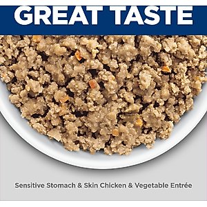 Hill's Science Diet Adult Sensitive Stomach & Sensitive Skin Chicken & Vegetable Entree Canned Dog Food, 12.8-oz, 12 count