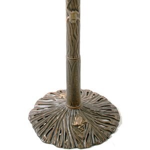 Oakland Living Handmade Metal Sunflower Bird Bath, Antique Bronze