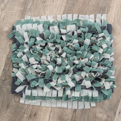 Show full view: TRIXIE Snuffle Mat Level 1 Enrichment Interactive Feeding Game Slow Feeder Foraging Training Dog Puzzle Toy, Green/Gray slide 6 of 7