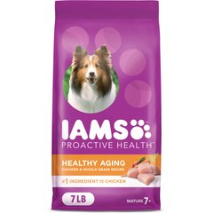Iams Proactive Health Healthy Aging with Real Chicken Senior Dry Dog Food, 7-lb bag