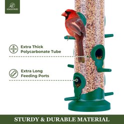 Kingsyard Tube Wild Bird Feeder, 2 count, Deep Green slide 2 of 7