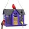 Show in main carousel: Kingsyard Wild Bird House & Triple Feeder, Black/Purple slide 1 of 7
