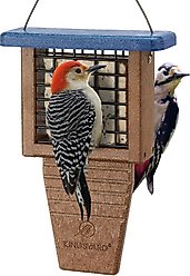 Kingsyard Recycled Plastic Wild Bird Suet Feeder, Blue