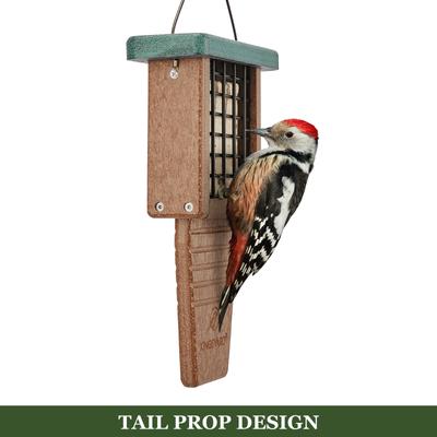 Show full view: Kingsyard Recycled Plastic Wild Bird Suet Feeder, Green slide 7 of 10