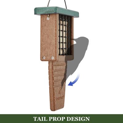 Show full view: Kingsyard Recycled Plastic Wild Bird Suet Feeder, Green slide 8 of 10