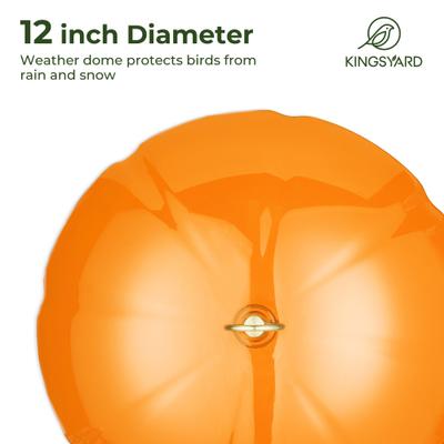 Show full view: Kingsyard Oriole Bird Feeder with Protective Dome, Orange slide 4 of 6