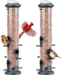 Kingsyard Tube Wild Bird Feeder, 2 count, Grey slide 1 of 3